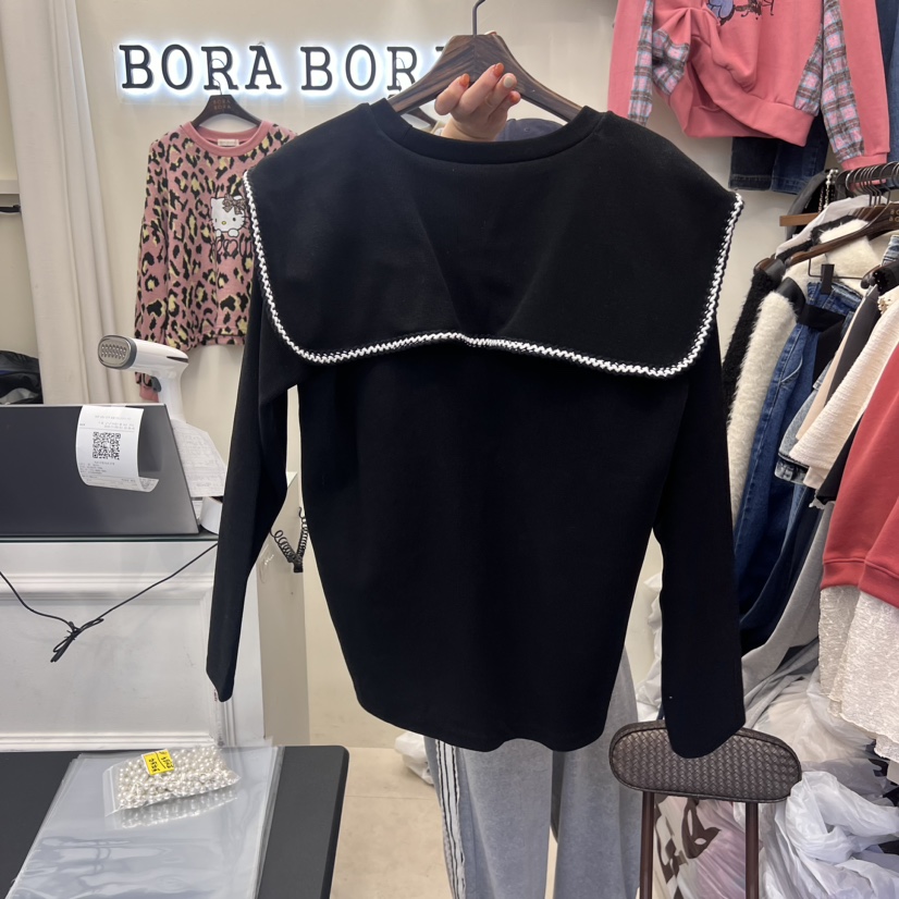 BORA BORA韓國直郵女裝新品休閑真品人氣熱賣長袖T恤不加絨BORA BORA長袖T恤