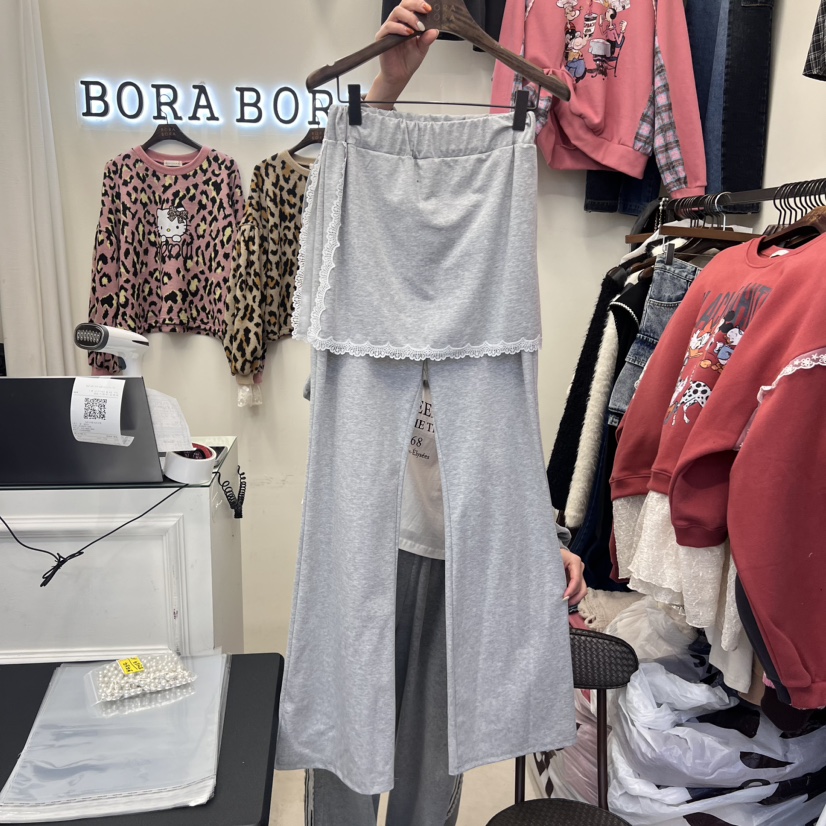 BORA BORA韓國直郵女裝新品24秋冬職業熱賣時尚裙褲假兩件BORA BORA裙褲圖色1