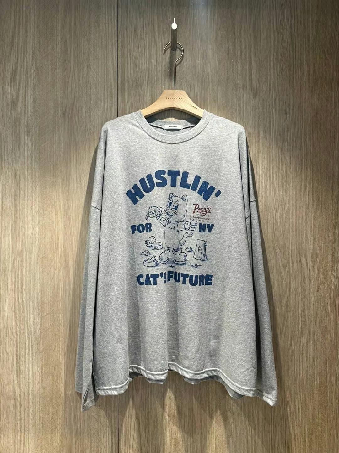 BUTTERING直郵韓國代購女裝新品24秋冬真品時尚休閑長袖T恤ARLOW長袖T恤