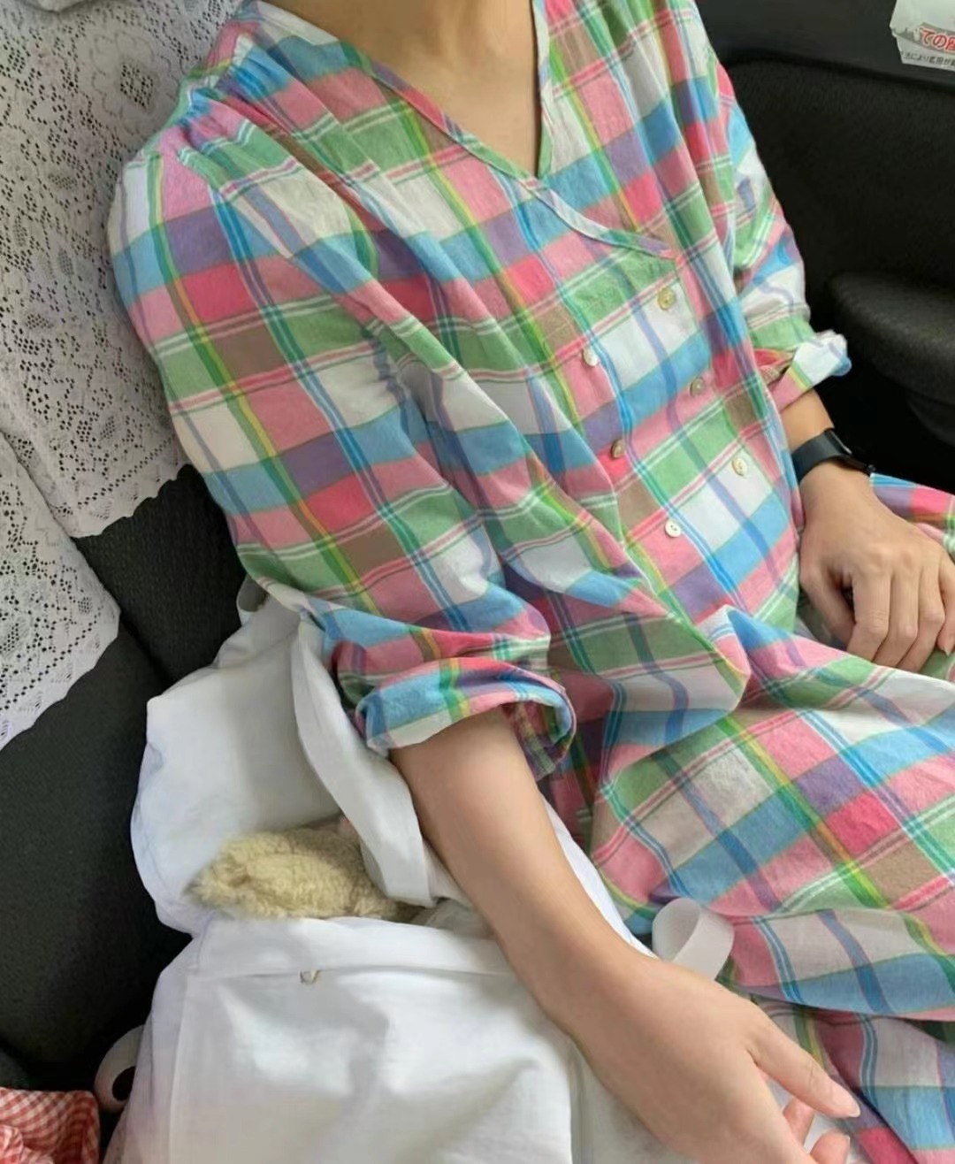 4PI韓國直郵東大門代購女裝新款真品人氣推薦時尚休閑連衣裙4PI連衣裙
