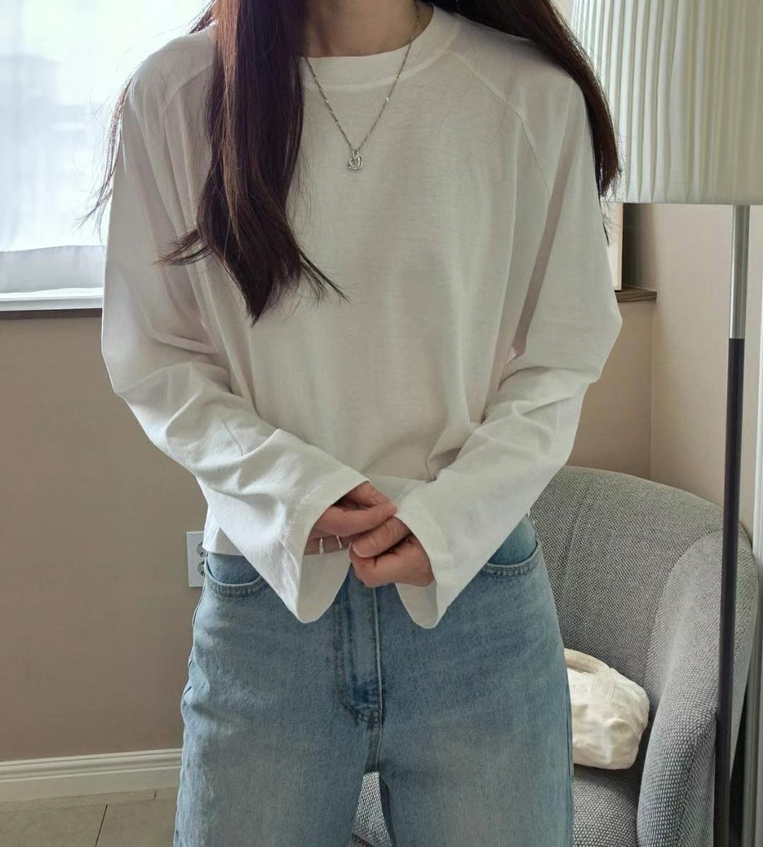 BUTTERING直郵韓國代購女裝新款推薦休閑時尚24秋冬長袖T恤ARLOW長袖T恤
