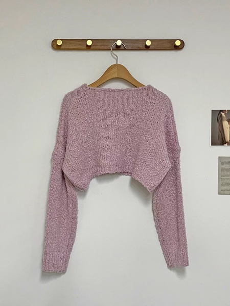 BUBBLE UNDER韓國直郵女裝新品24秋冬真品熱賣職業針織衫NOTICE針織衫