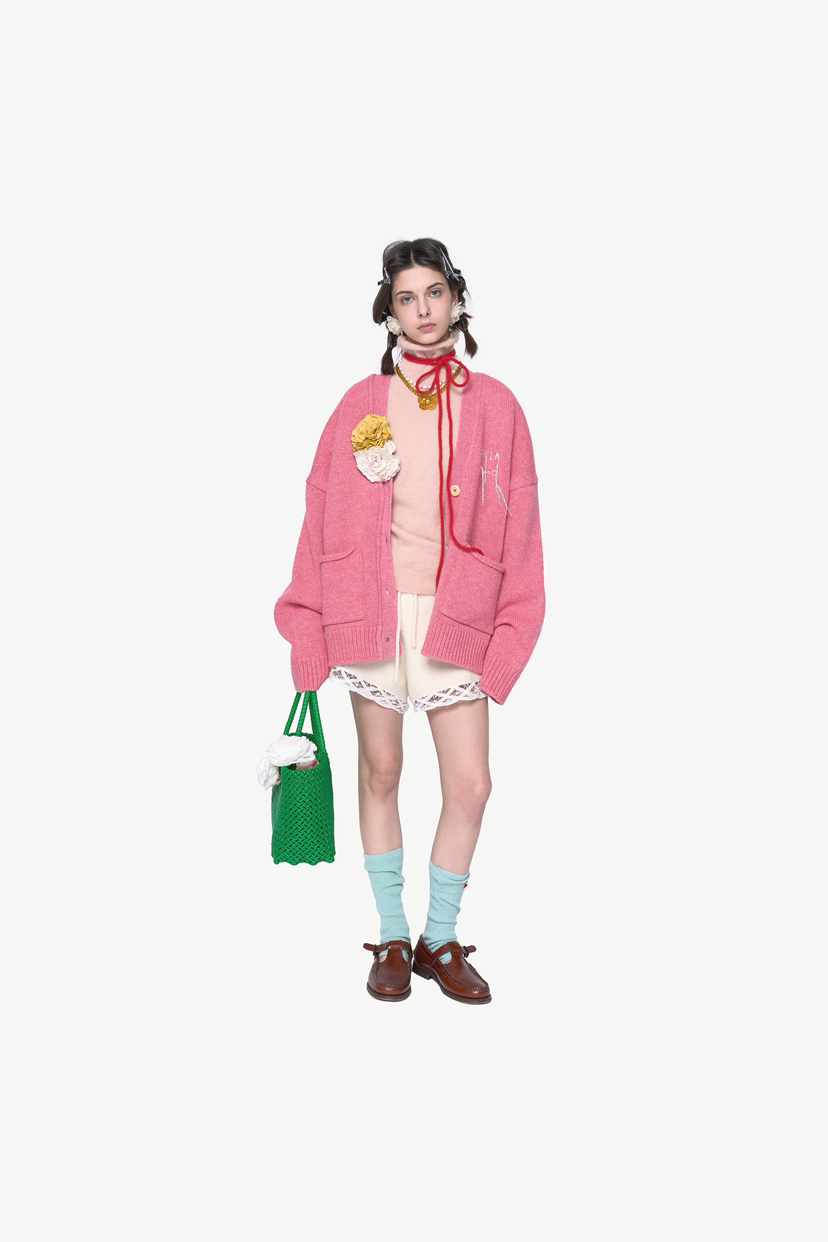 POLAROMO韓國直郵女裝新品熱賣職業24秋夏時尚推薦針織衫POLAROMO針織衫