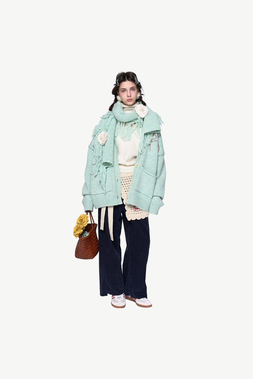 POLAROMO韓國直郵女裝新品熱賣職業24秋夏時尚推薦針織衫POLAROMO針織衫