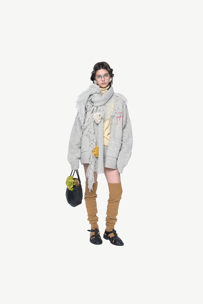 POLAROMO韓國直郵女裝新品熱賣職業24秋夏時尚推薦針織衫POLAROMO針織衫