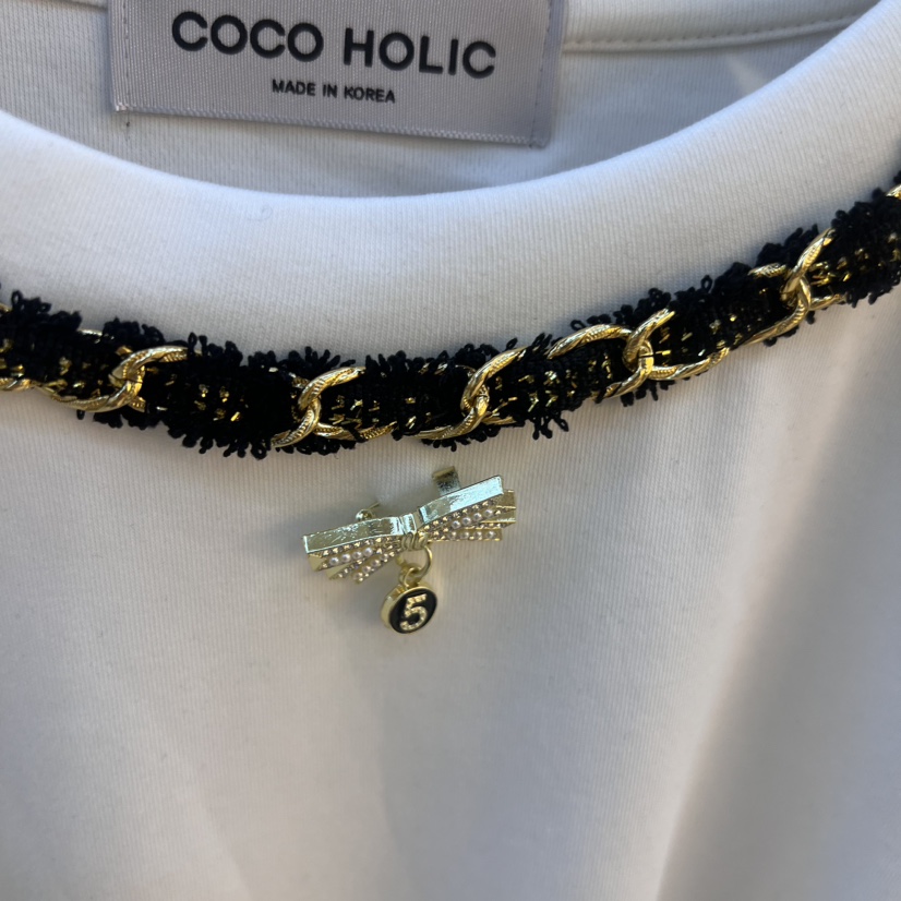 COCO HOLIC韓國直郵女士新品推薦休閑職業24秋夏長袖T恤COCO HOLIC長袖T恤