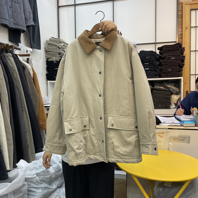 DELI JENNY東大門實拍女裝新品24秋夏真品人氣休閑長款棉服DELI JENNY長款棉服圖色1