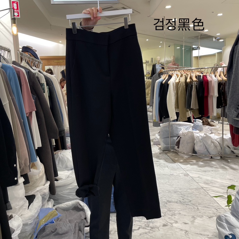 URBANE cloth韓國直郵女裝新品職業24秋夏休閑褲加絨拉絨URBANE cloth休閑褲圖色2