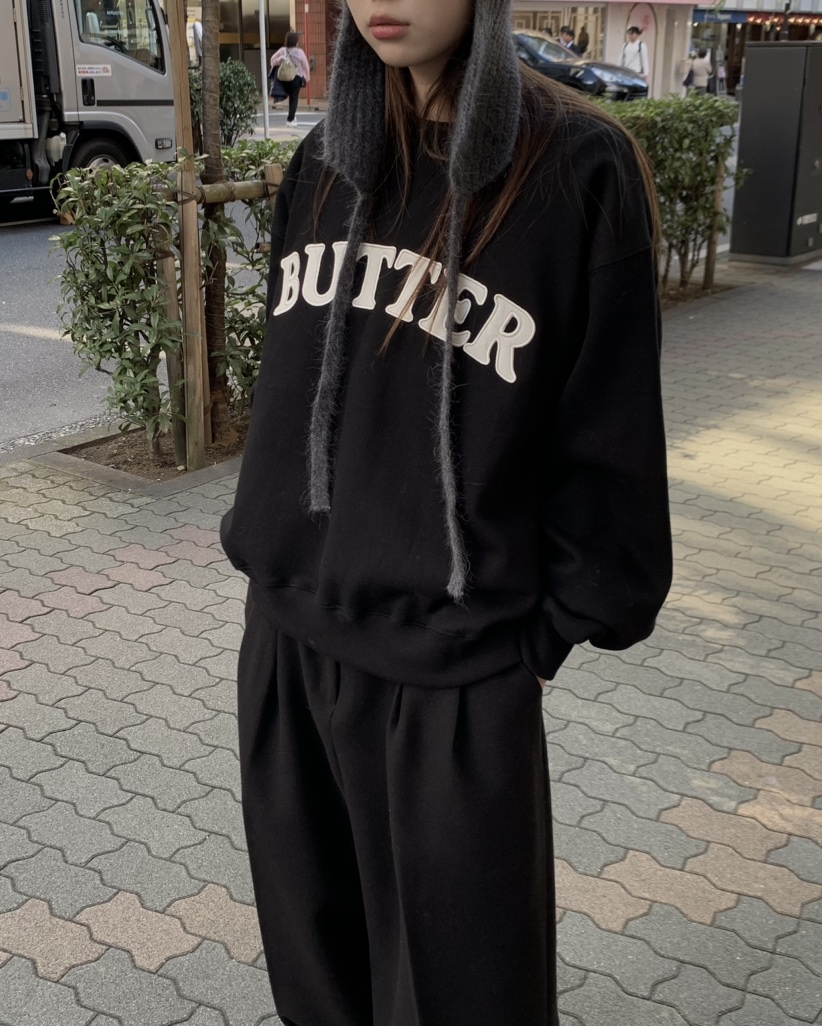 LE BUTTER韓國直郵女裝新款休閑真品人氣時尚24秋冬衛衣拉絨LE BUTTER衛衣