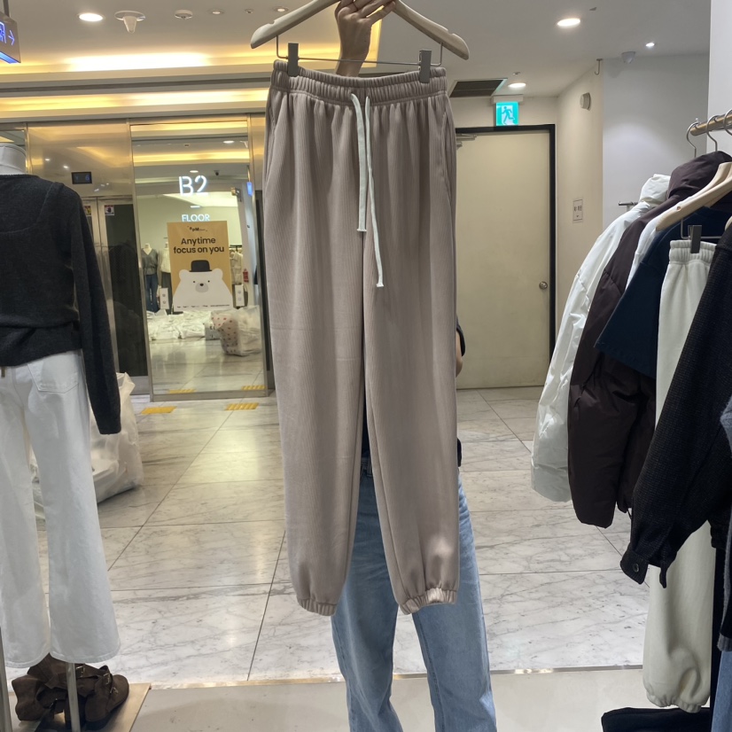 GLORY韓國直郵東大門實拍女裝新款推薦時尚職業熱賣休閑褲加絨GLORY休閑褲圖色2
