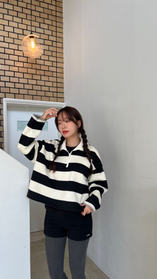 HEY/TO SEWING韓國直郵東大門實拍女裝新款推薦休閑衛衣拉鏈BY HEY/TO SEWING衛衣