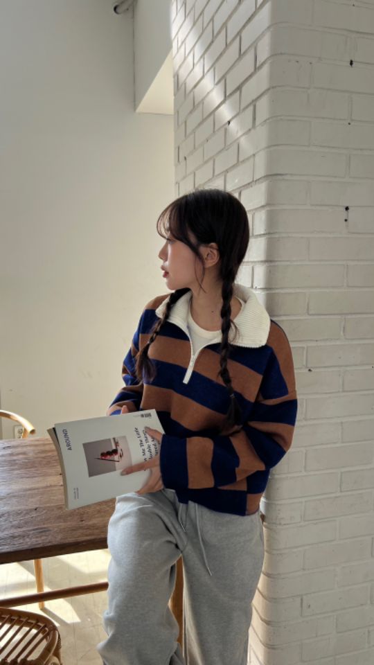 HEY/TO SEWING韓國直郵東大門實拍女裝新款推薦休閑衛衣拉鏈BY HEY/TO SEWING衛衣