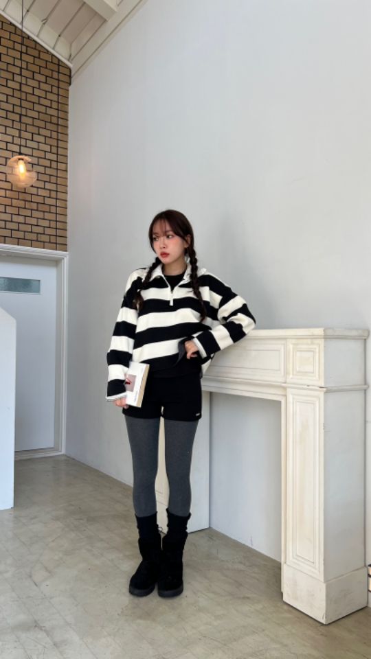 HEY/TO SEWING韓國直郵東大門實拍女裝新款推薦休閑衛衣拉鏈BY HEY/TO SEWING衛衣
