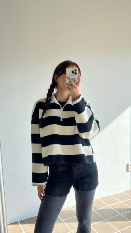 HEY/TO SEWING韓國直郵東大門實拍女裝新款推薦休閑衛衣拉鏈BY HEY/TO SEWING衛衣