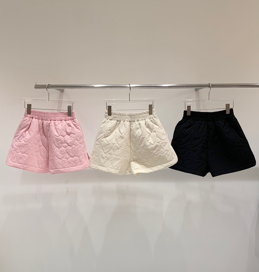 FABRIC直郵韓國代購女裝新款推薦人氣熱賣休閑短褲心形絎縫FABRIC短褲