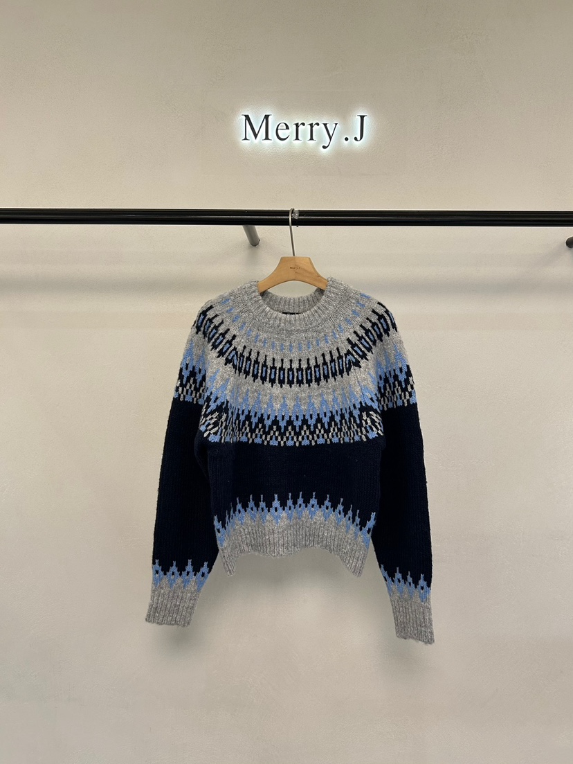 MERRY-J韓國直郵女裝新品休閑職業人氣24秋冬真品推薦毛衣MERRY-J毛衣圖色3