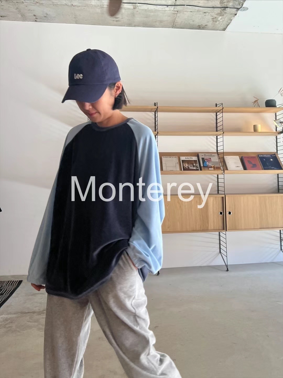 MONTEREY韓國直郵東大門代購女裝新品人氣職業時尚推薦長袖T恤MONTEREY長袖T恤圖色1