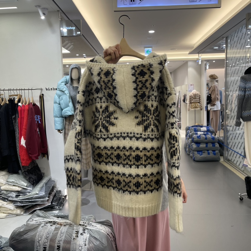 b#/BISHOP直郵韓國代購女裝新品休閑24秋冬真品推薦毛衣b#/BISHOP毛衣