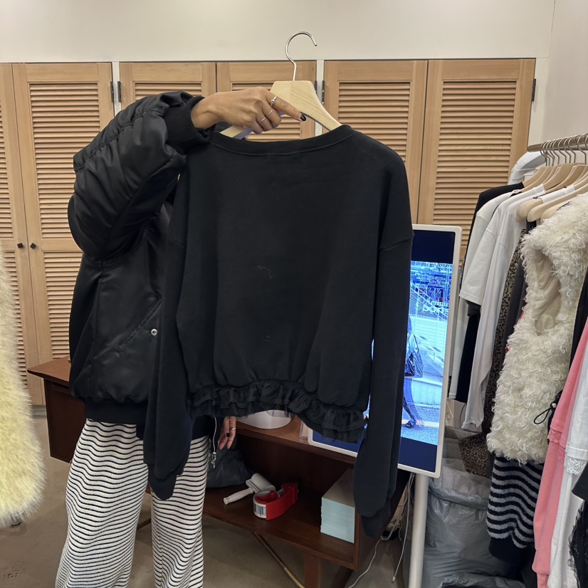 NUT韓國直郵女裝新品職業休閑24秋冬時尚熱賣推薦人氣衛衣NUT衛衣