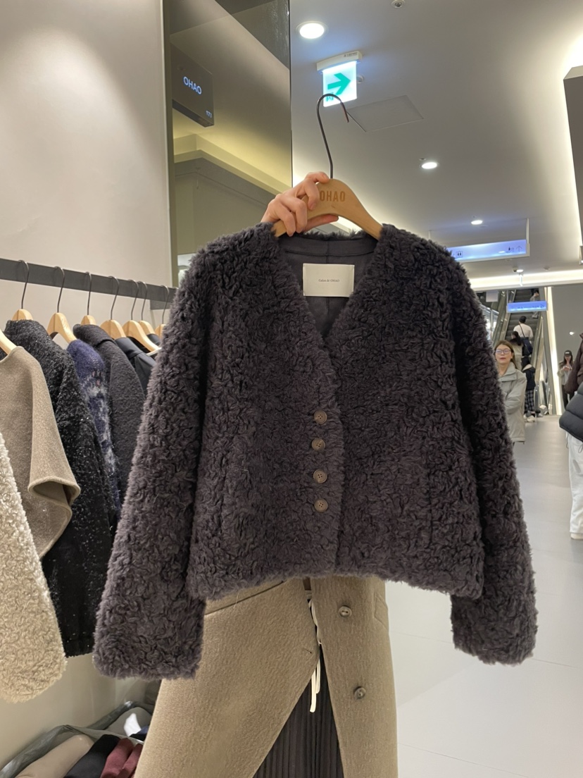 OHAO/HA MONG直郵韓國代購女裝新品人氣時尚熱賣短款大衣OHAO/HA MONG短款大衣圖色2
