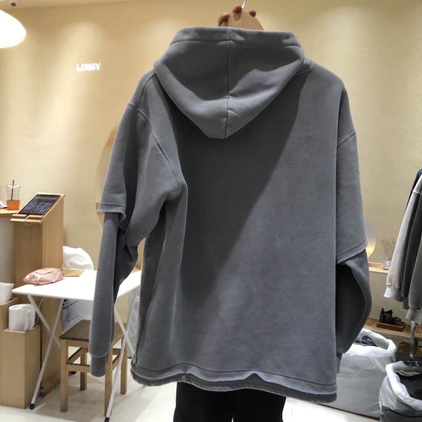 LOBBY-男裝韓國直郵東大門實拍女裝新品24秋冬休閑衛衣加絨LOBBY-男裝衛衣