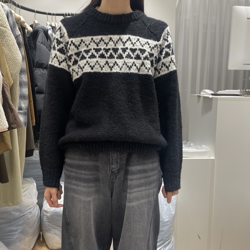 OFCOURSE韓國直郵東大門實拍女裝新品職業推薦人氣休閑毛衣OFCOURSE毛衣圖色1