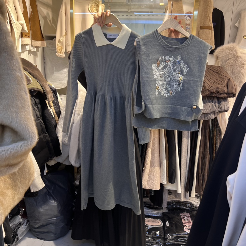 COCO HOLIC韓國直郵東大門實拍女裝新品職業24秋冬人氣套裝COCO HOLIC套裝圖色2