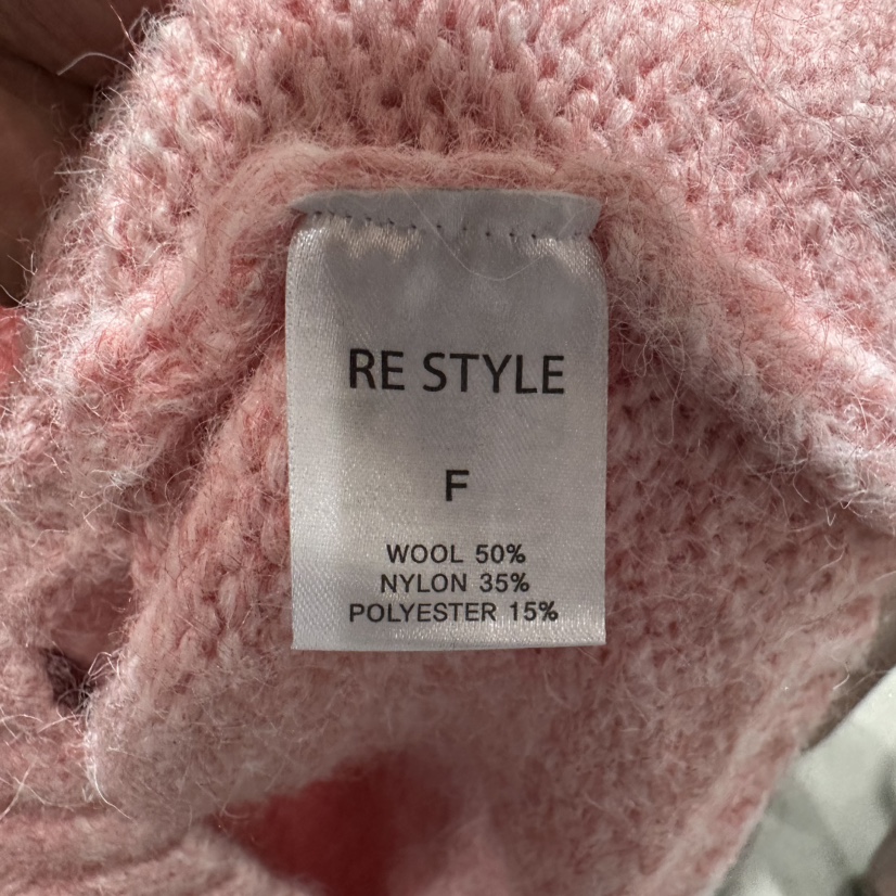 RE STYLE韓國直郵東大門代購女裝新品職業推薦毛衣蕾絲開衫RE STYLE毛衣