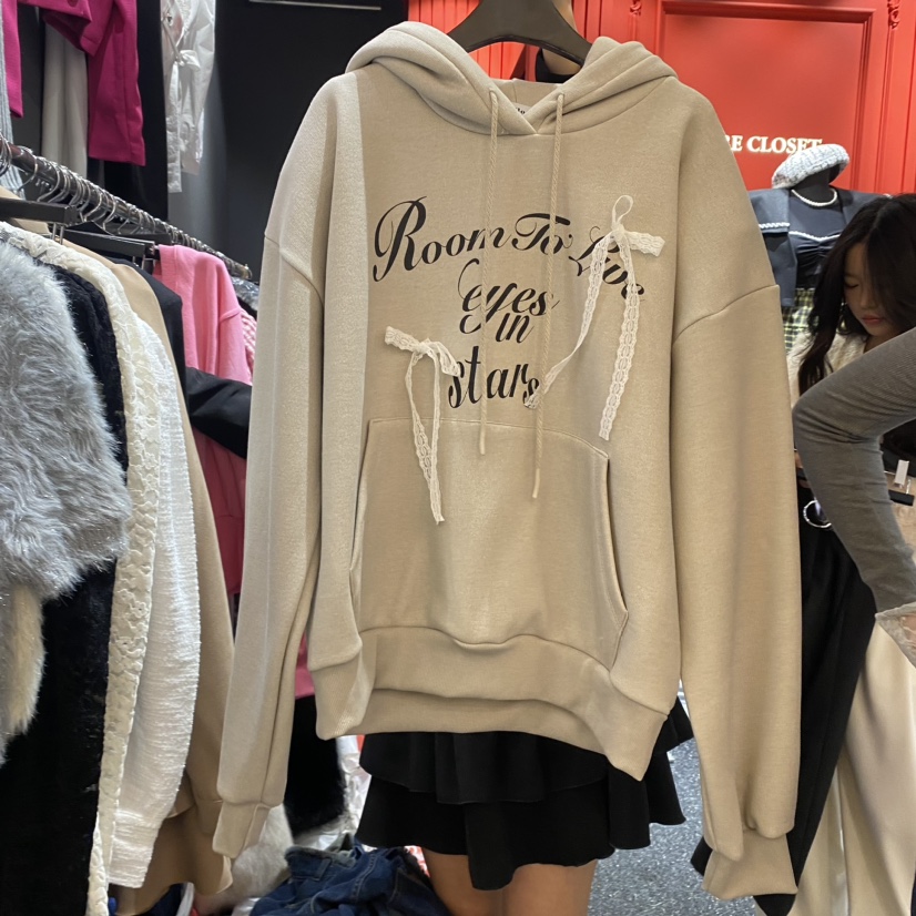 Rare Closet韓國直郵東大門代購女裝新品推薦熱賣衛衣加絨Rare Closet衛衣圖色2