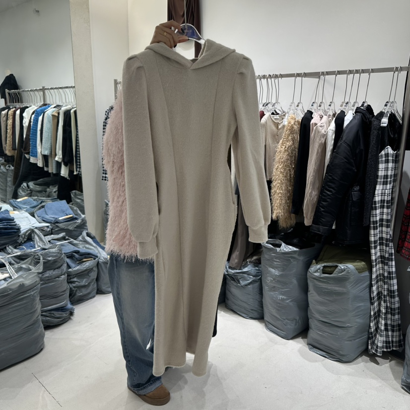 MAGNOLIA36-P韓國直郵東大門代購女裝新款真品連衣裙小熊拉絲兜帽MAGNOLIA36-P連衣裙圖色4