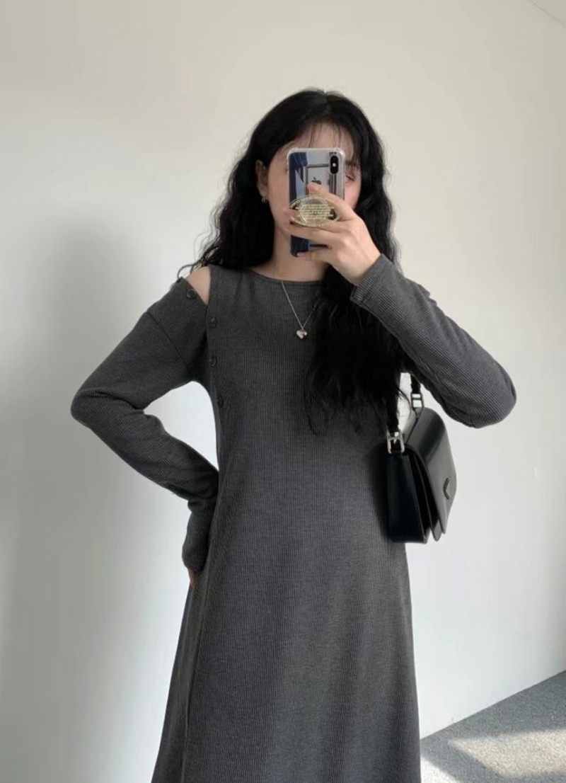 GOBSLMURI韓國直郵東大門代購女裝新款真品24秋冬休閑連衣裙GOBSLMURI-2件起連衣裙