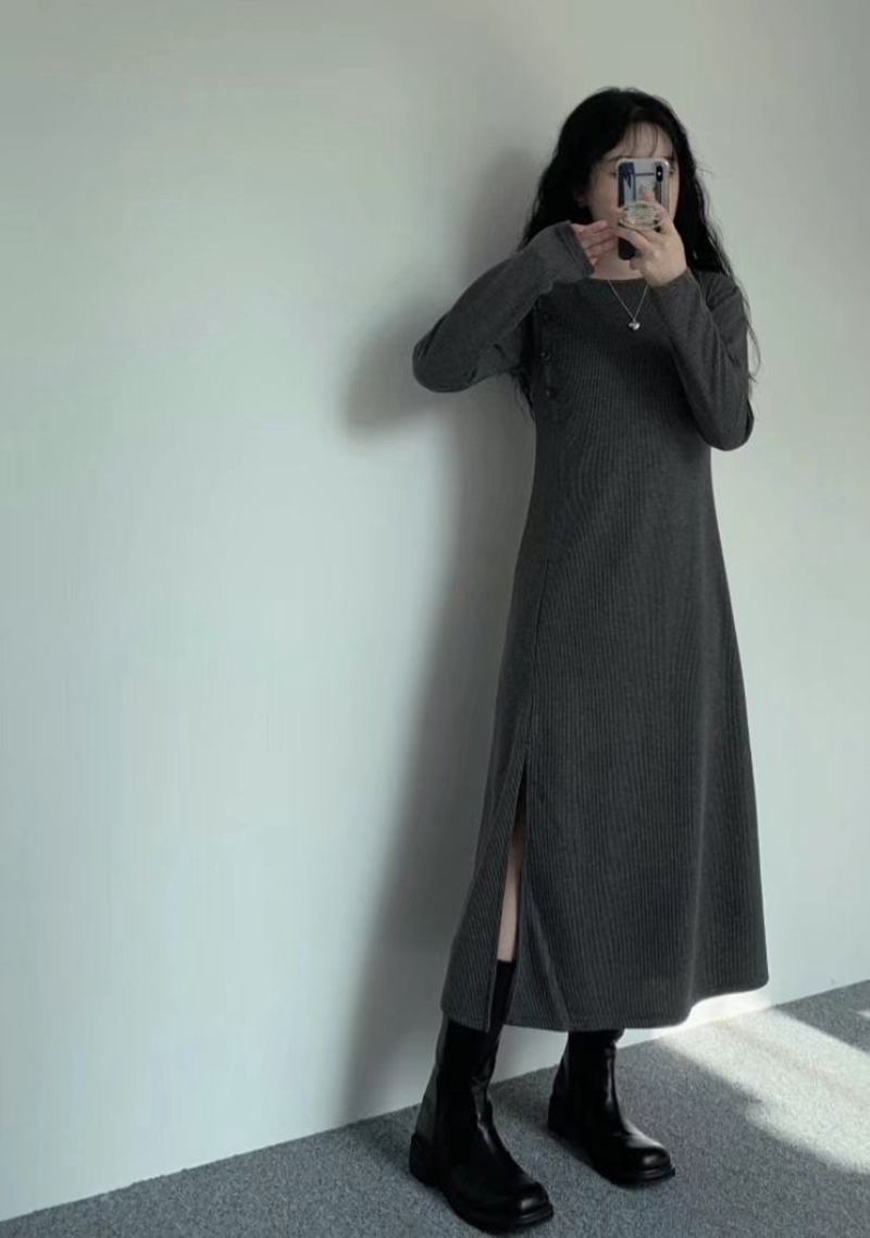 GOBSLMURI韓國直郵東大門代購女裝新款真品24秋冬休閑連衣裙GOBSLMURI-2件起連衣裙