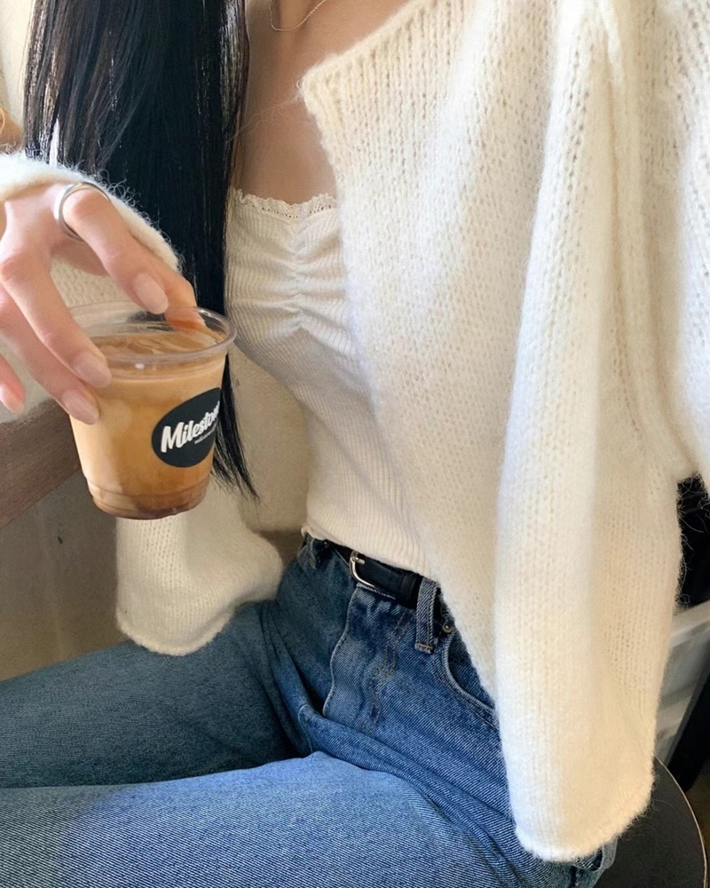 NEED MORE韓國直郵東大門代購女裝新品時尚24秋冬針織衫NEED MORE針織衫