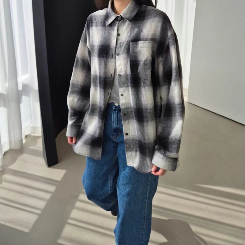 GOBSLMURI韓國直郵東大門實拍女裝新品職業休閑人氣襯衫蕾絲衫GOBSLMURI-2件起襯衫/蕾絲衫圖色3