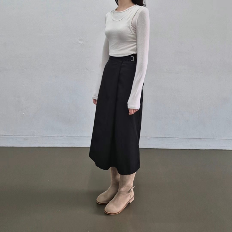 GOBSLMURI韓國直郵女裝新品職業人氣推薦真品24秋冬時尚長裙GOBSLMURI-2件起長裙