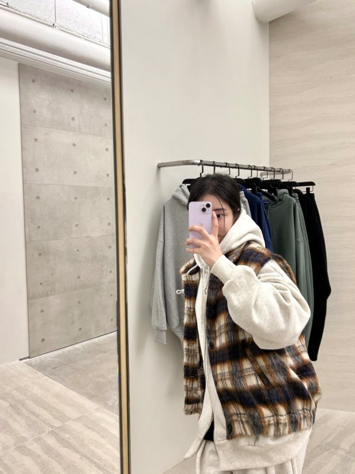 HESTORY韓國直郵東大門實拍女裝新品熱賣馬甲男女同款羊毛寬松HESTORY馬甲