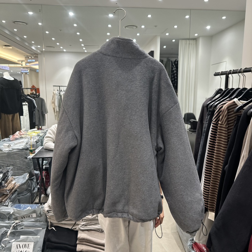 ANOVE韓國代購女裝新品職業推薦熱賣休閑時尚24秋夏夾克羊毛ANOVE夾克