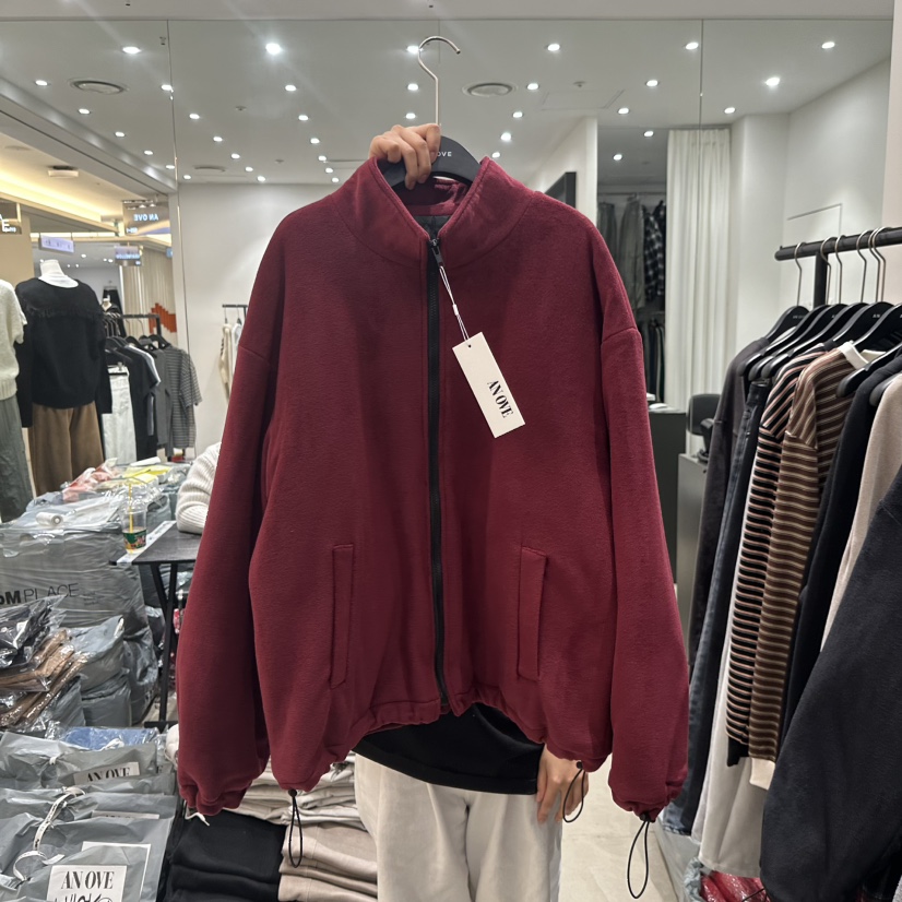 ANOVE韓國代購女裝新品職業推薦熱賣休閑時尚24秋夏夾克羊毛ANOVE夾克圖色2