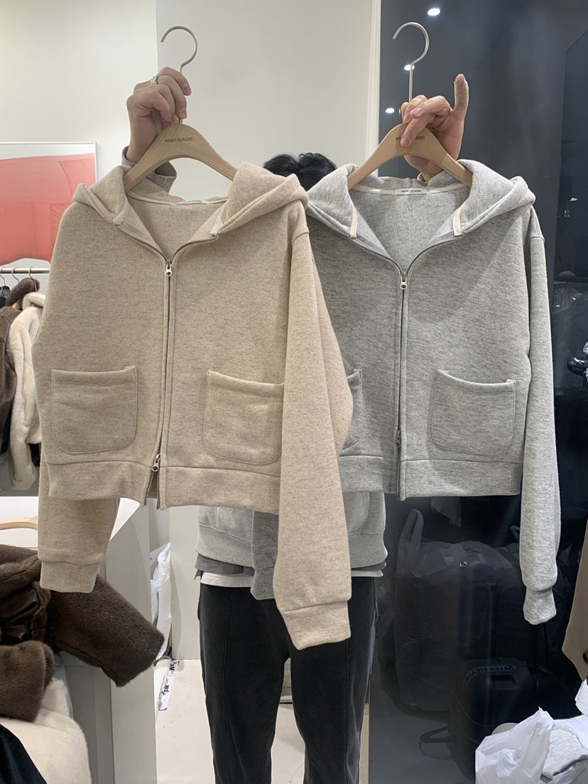 MEMO CLASSIC直郵韓國代購女裝新品時尚真品人氣衛衣拉鏈連帽MEMO CLASSIC衛衣