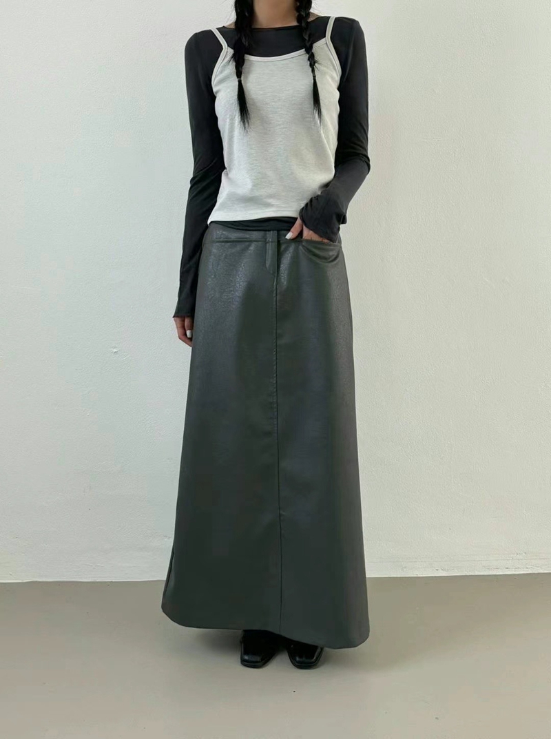 PRANA/CLOTHINK韓國直郵東大門代購女裝新款職業真品休閑長裙PRANA/CLOTHINK長裙
