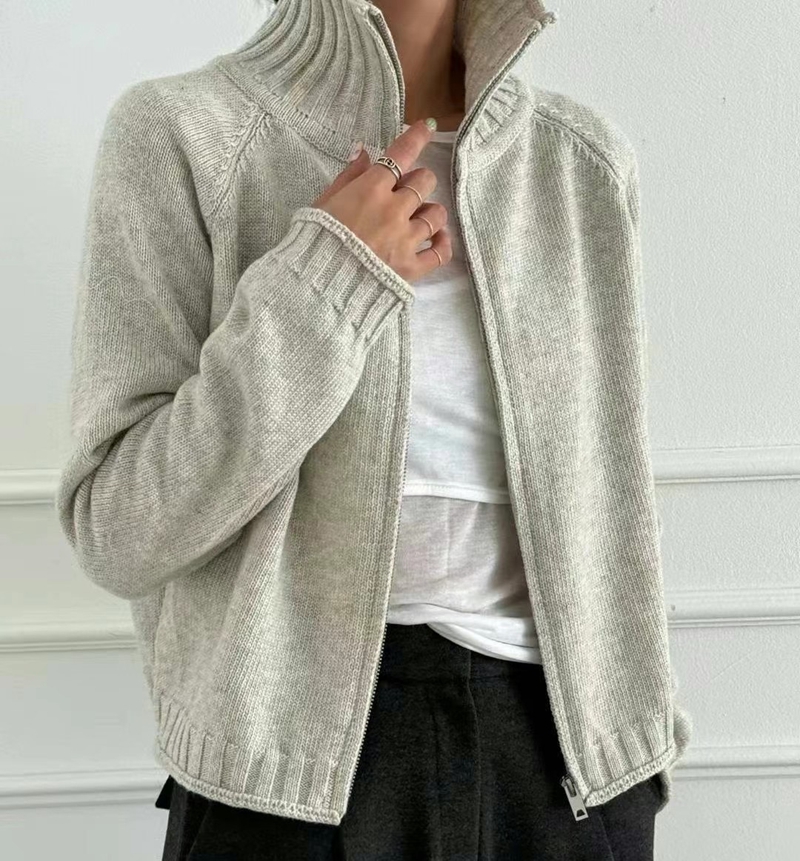 PRANA/CLOTHINK韓國直郵東大門實拍女裝新品職業針織衫拉鏈PRANA/CLOTHINK針織衫