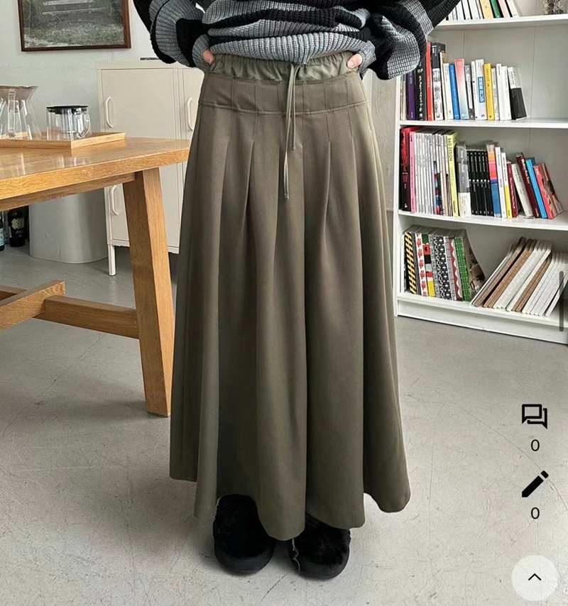 PRANA/CLOTHINK韓國直郵東大門實拍女裝新款推薦人氣24秋冬長裙PRANA/CLOTHINK長裙