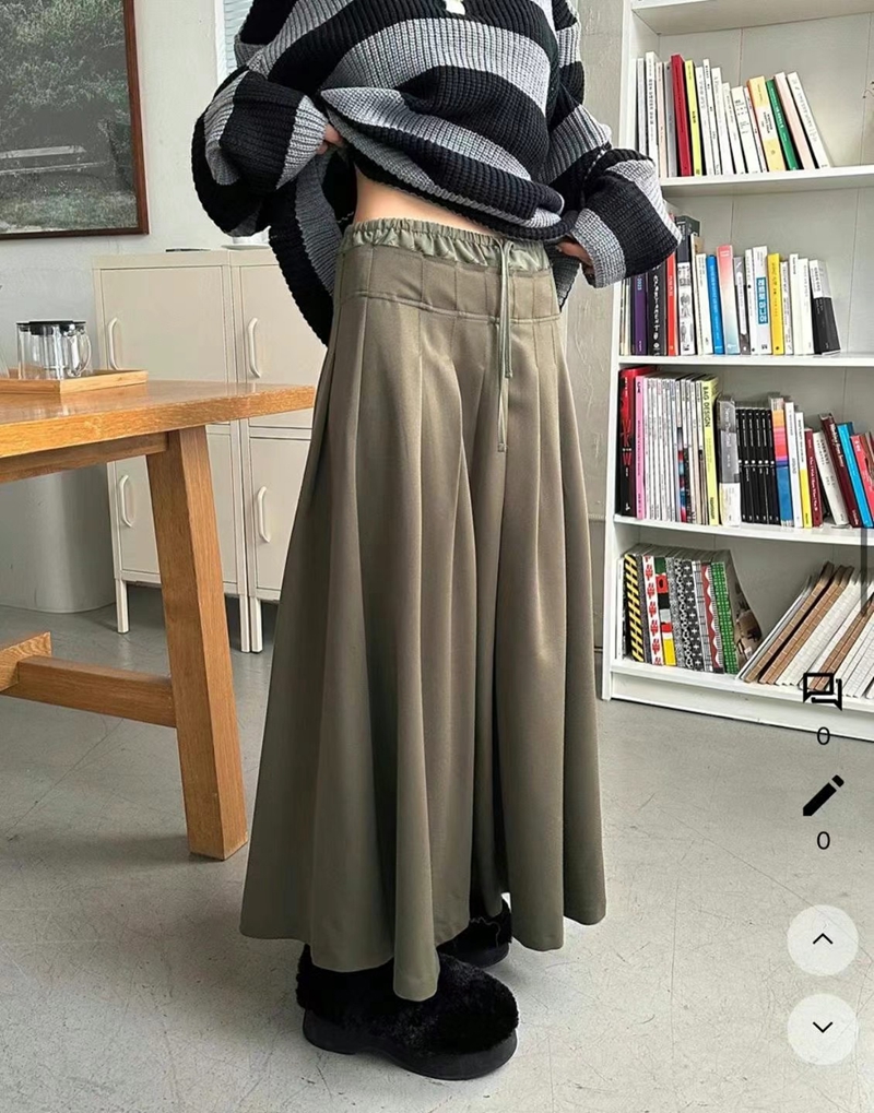 PRANA/CLOTHINK韓國直郵東大門實拍女裝新款推薦人氣24秋冬長裙PRANA/CLOTHINK長裙
