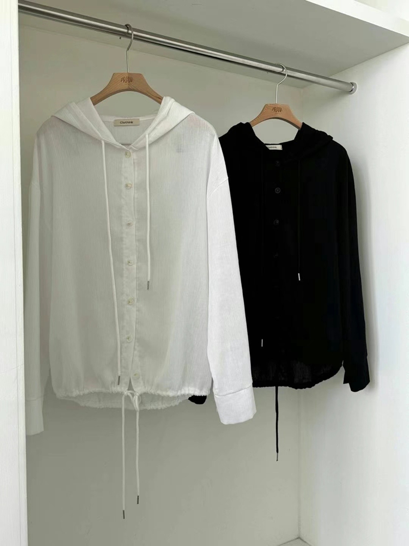 PRANA/CLOTHINK直郵韓國代購女裝新款人氣真品24秋冬襯衫蕾絲衫PRANA/CLOTHINK襯衫/蕾絲衫圖色2左二色