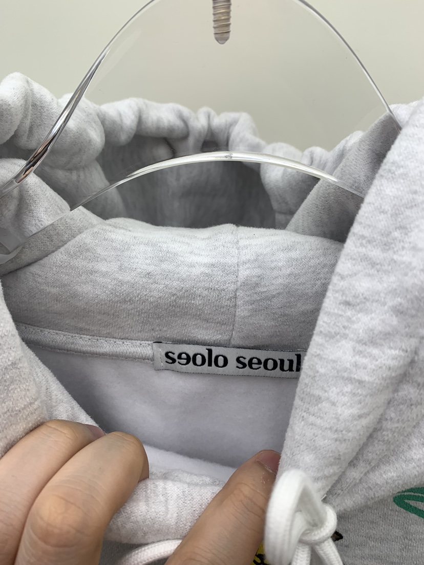 Seolo seoul韓國直郵女裝新品休閑人氣熱賣真品衛衣抓絨兜帽Seolo seoul衛衣