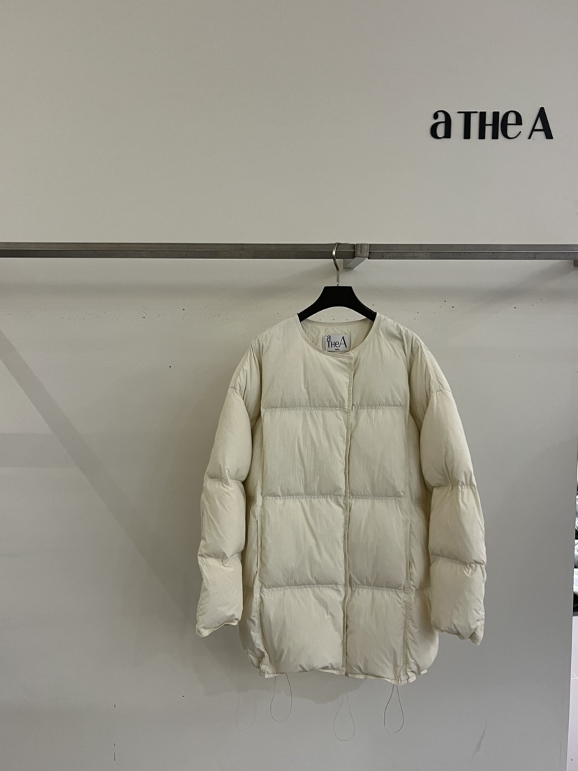 aTHeA韓國直郵東大門實拍女裝新品職業休閑時尚短款羽絨服填充aTHeA短款羽絨服圖色1