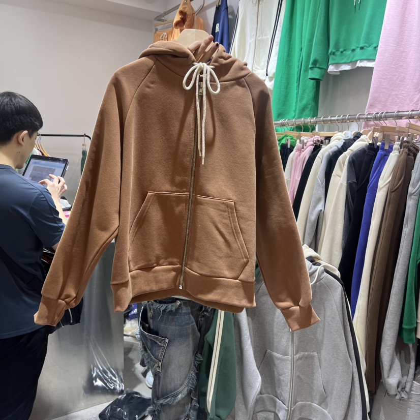 COKE CAKE韓國直郵東大門實拍女裝新款熱賣真品衛衣拉鏈加絨CHAE衛衣圖色2