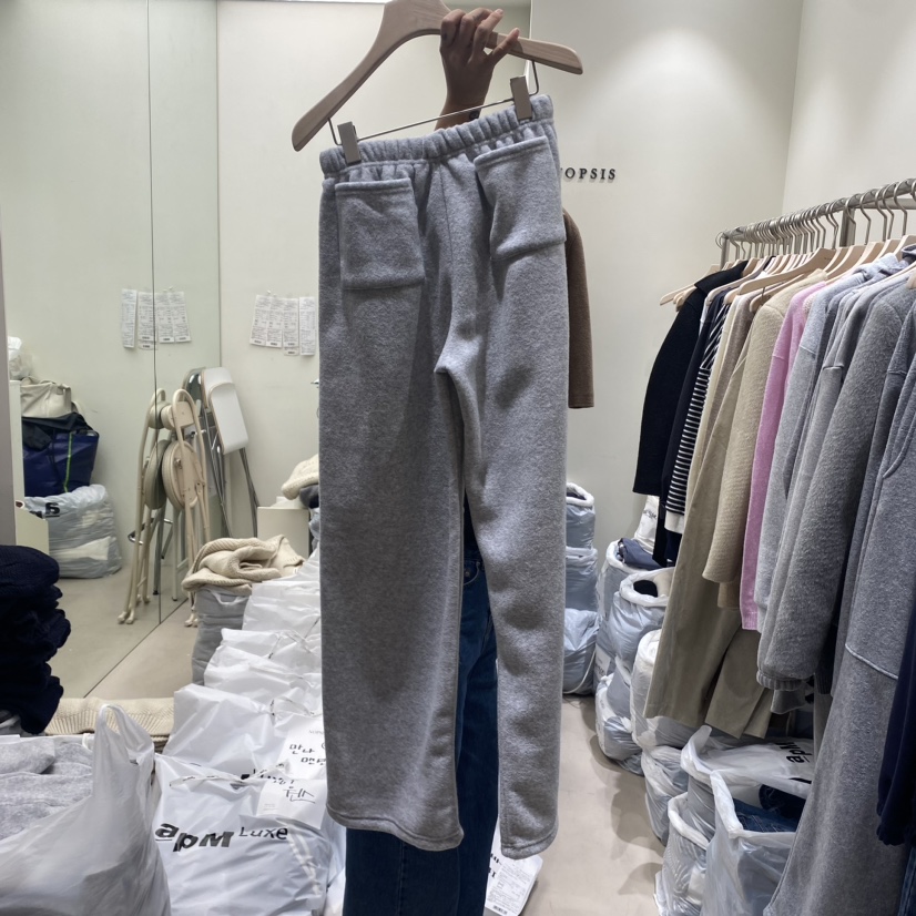 NOPSIS直郵韓國代購女裝新品推薦休閑熱賣真品時尚休閑褲加絨NOPSIS休閑褲