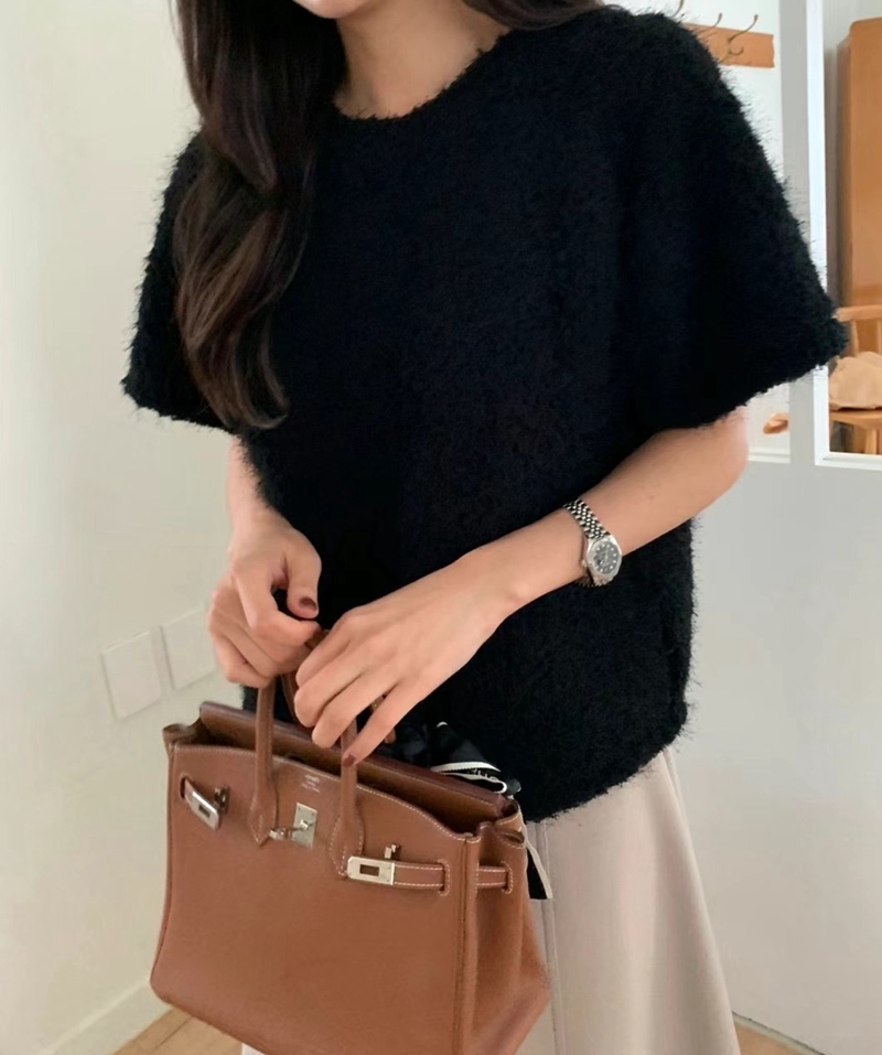 LUCKY ROOM韓國直郵東大門實拍女裝新品推薦職業T恤雪花短袖LUCKY ROOMT恤圖色3
