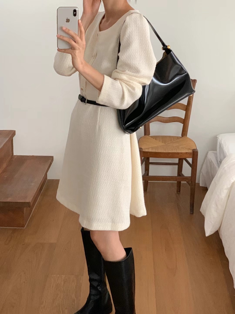 DADA韓國直郵女裝新款時尚人氣熱賣24秋冬休閑真品連衣裙DADA連衣裙